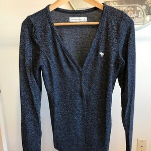 Abercrombie & Fitch Women’s Blue Henley
